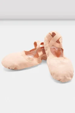 Childrens Pro-Elastic Canvas Ballet Shoes