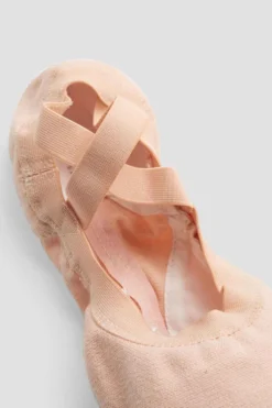 Childrens Pro-Elastic Canvas Ballet Shoes