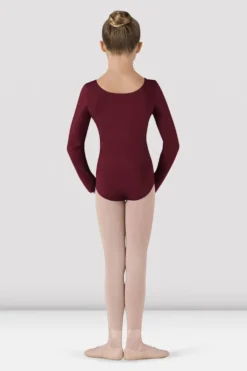 Girls Basic Long Sleeve Leotard