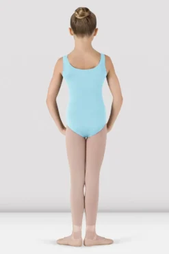 Girls Basic Round Neck Tank Leotard