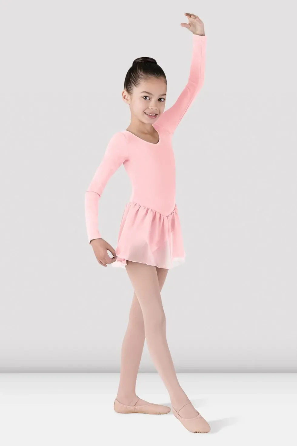 Girls Long Sleeve Skirted Leotard