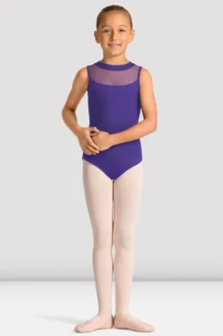 Girls Mirella Celestia Zip Back Printed Leotard