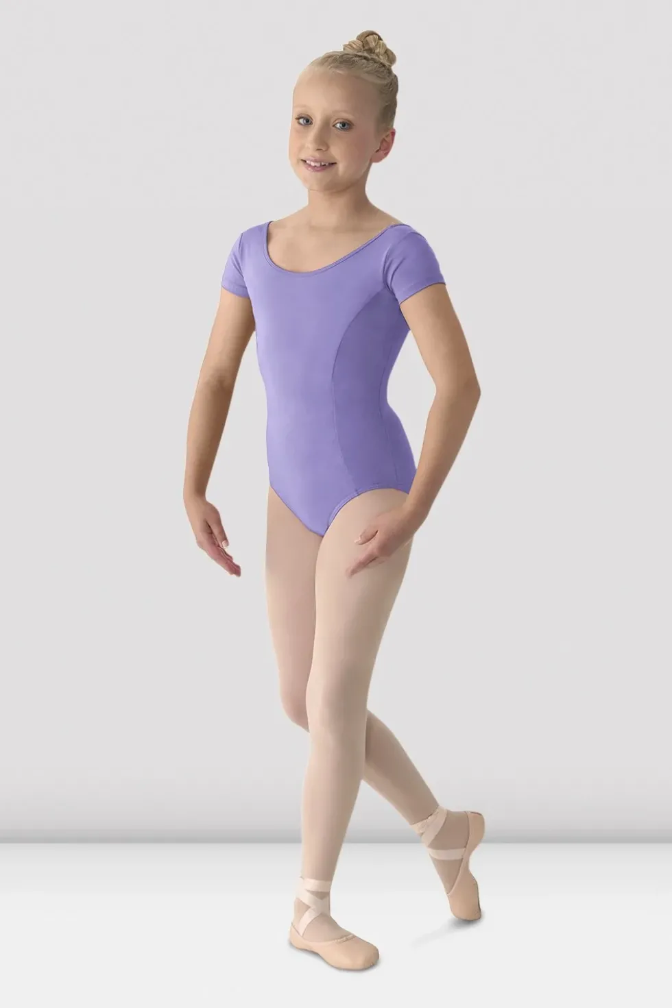 Girls Mirella Classic Short Sleeve Leotard