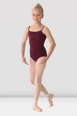 Girls Mirella Princess Seam V Front Camisole Leotard