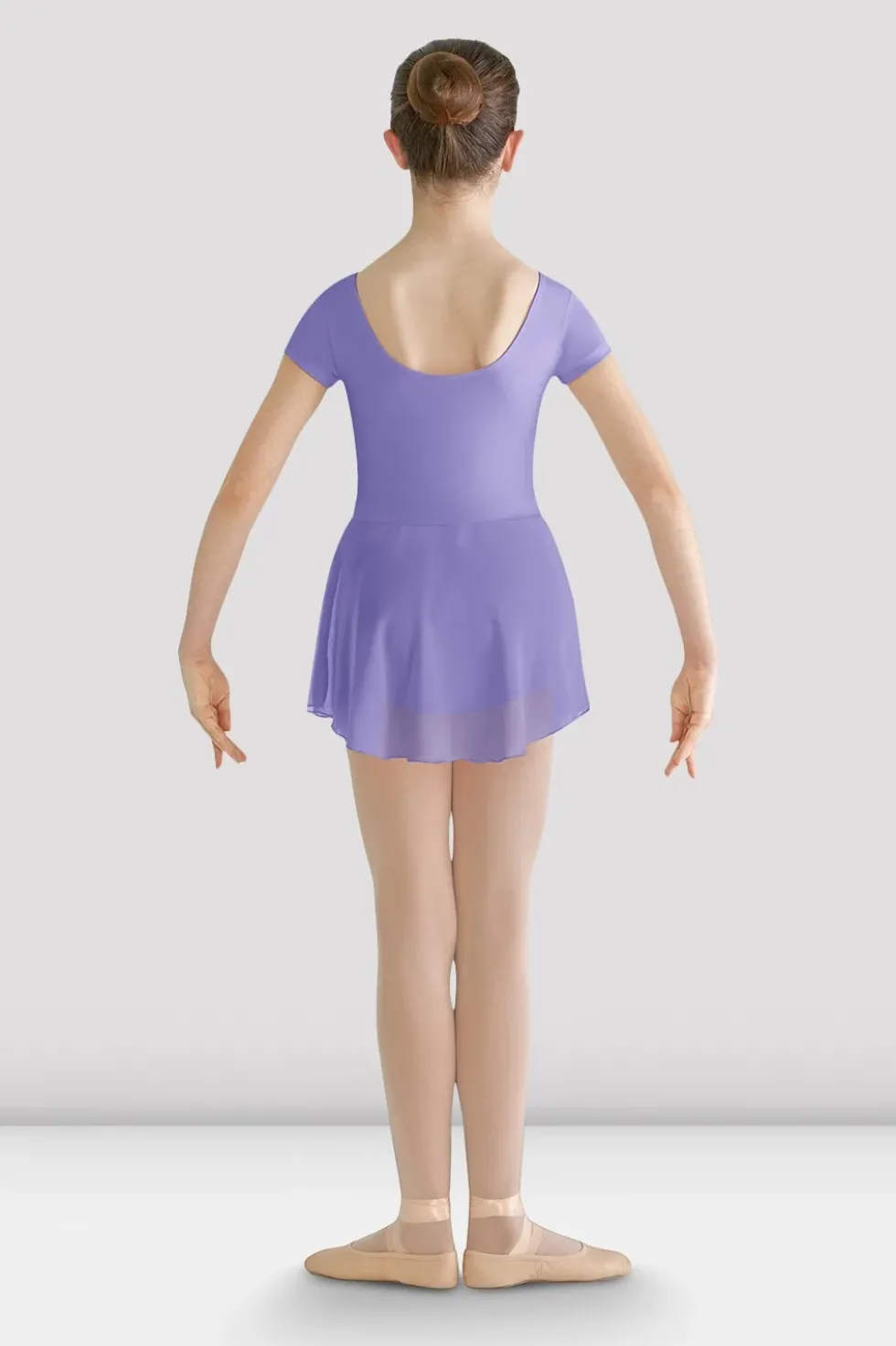 Girls Prisha Short Sleeve Skirted Leotard