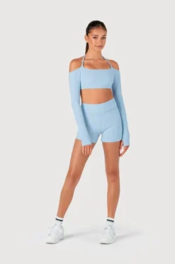 Girls Rib Bolero Crop Top