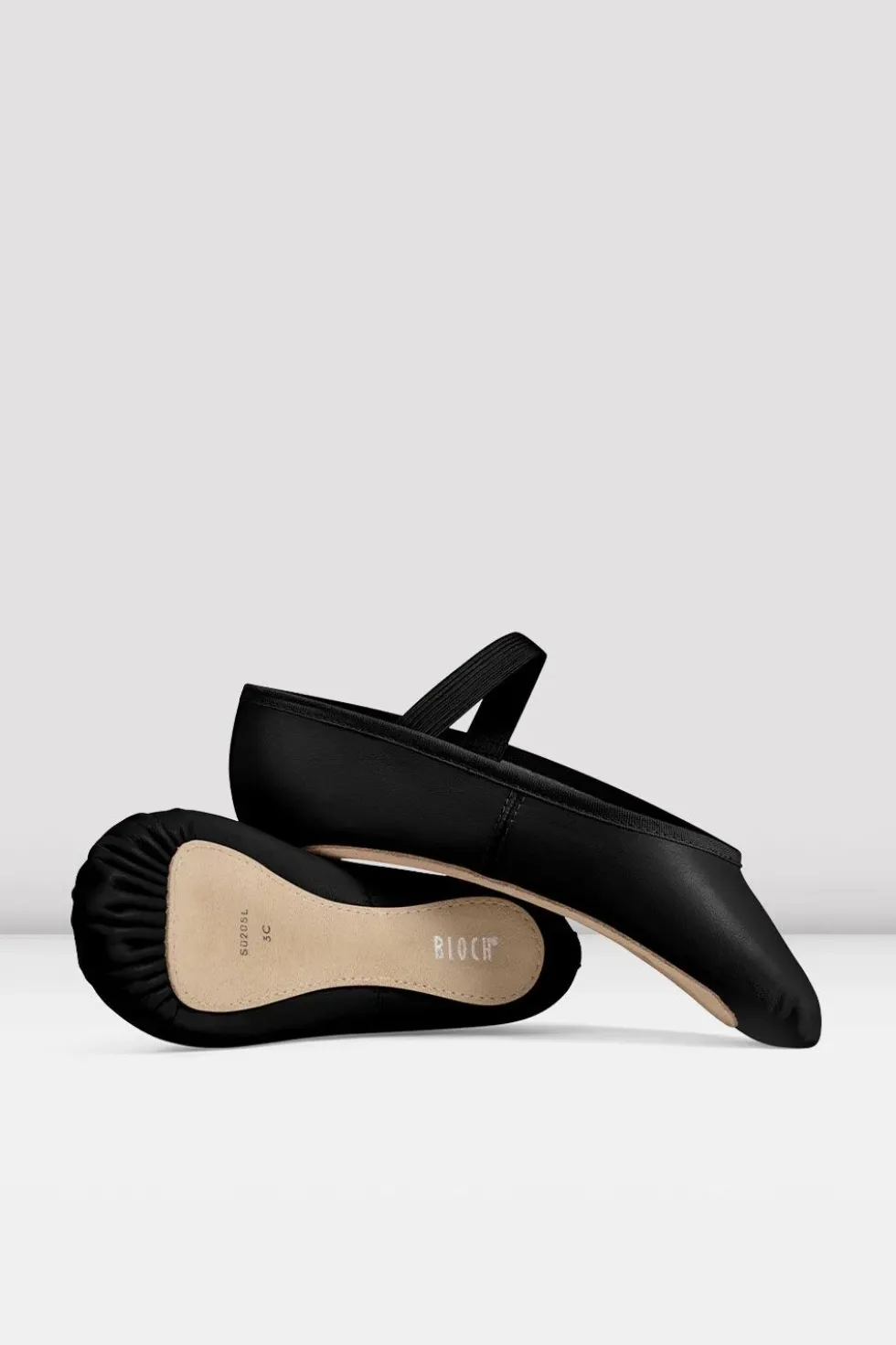 Ladies Dansoft Leather Ballet Shoes