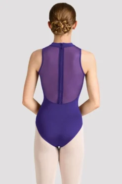 Ladies Mirella Celeste Zip Back Printed Leotard