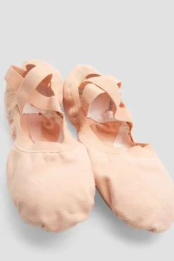 Ladies Pro Elastic Canvas Ballet Shoes